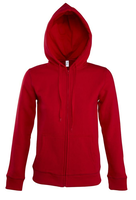 Заказать Толстовка женская на молнии с капюшоном Seven Women, красная